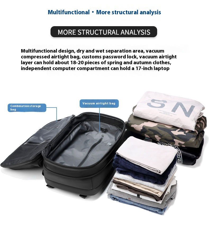Large-Capacity Business & Travel Backpack – Anti-Theft, Waterproof, and Multi-Functional
