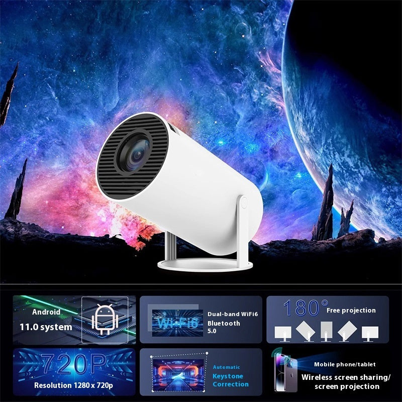 ️ Barrel Machine Projector – 1080p HD Mini Projector