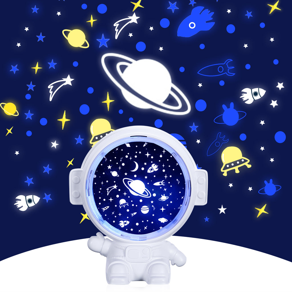 Galaxy Star Projector Astronaut Lamp – Starry Sky Night Light