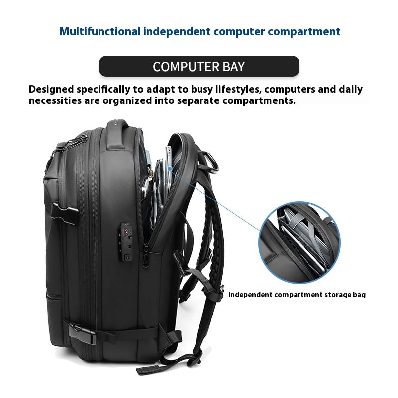 Large-Capacity Business & Travel Backpack – Anti-Theft, Waterproof, and Multi-Functional