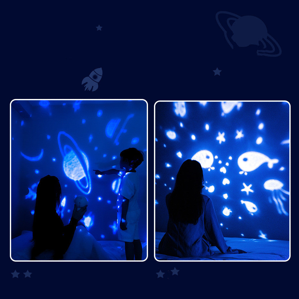 Galaxy Star Projector Astronaut Lamp – Starry Sky Night Light