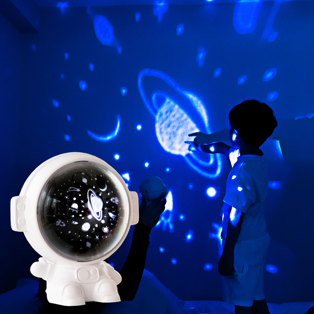 Galaxy Star Projector Astronaut Lamp – Starry Sky Night Light